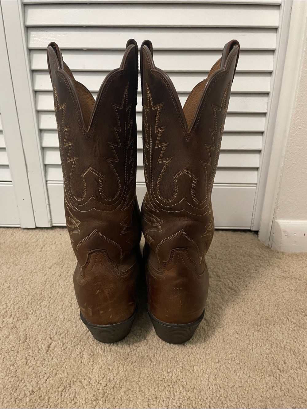 Ariat Brown Western Leather Cowgirl Boots - Picture 2 of 3